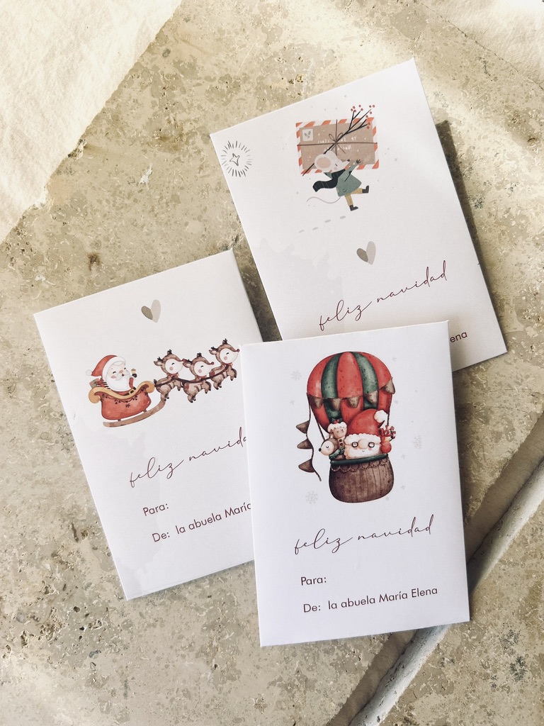 sobrecito navideño para regalo