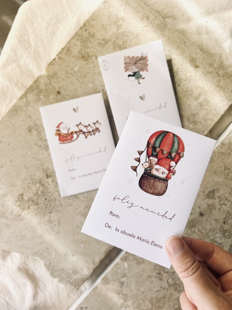 sobrecito navideño para regalo