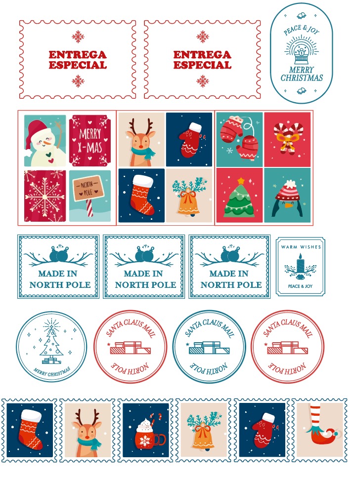 stickers para navidad