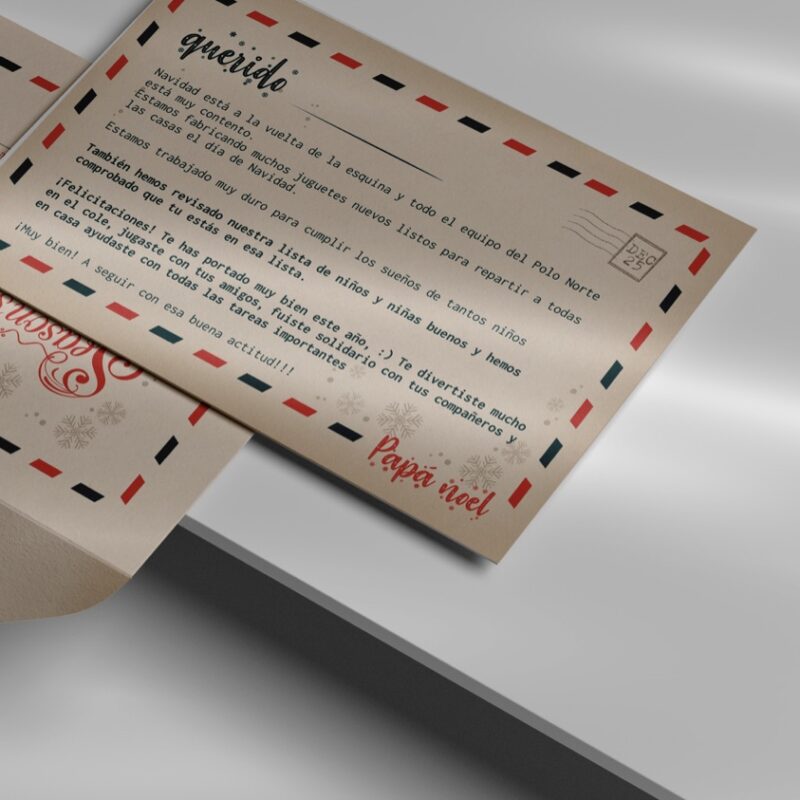 Carta de respuesta de Papá Noel